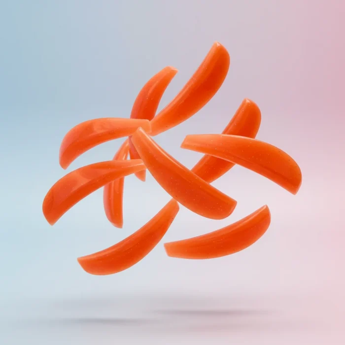 Peachy Orange | Sticky Teardrop Pads | 8 Pairs