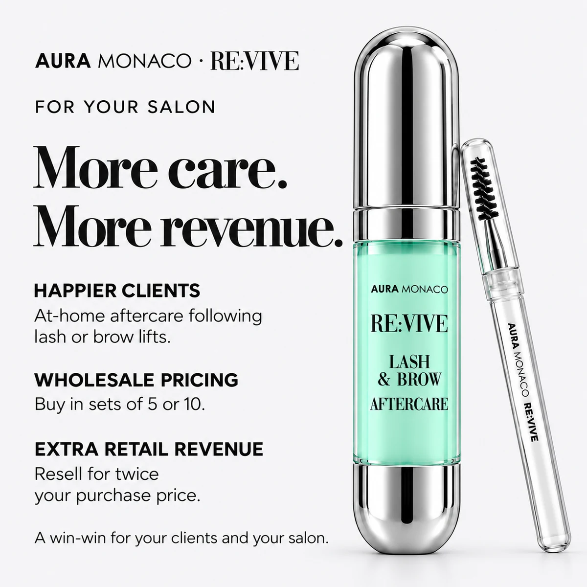 RE:VIVE salon retail sets: more care, more revenue
